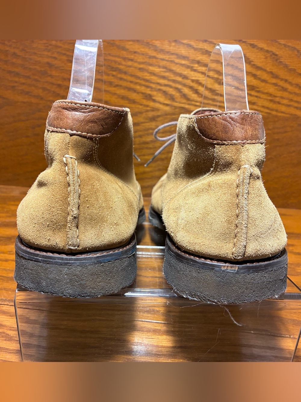Johnston & Murphy Memory Foam Suede Chukka Boots Tan Men’s Size 10.5 - Picture 3 of 13